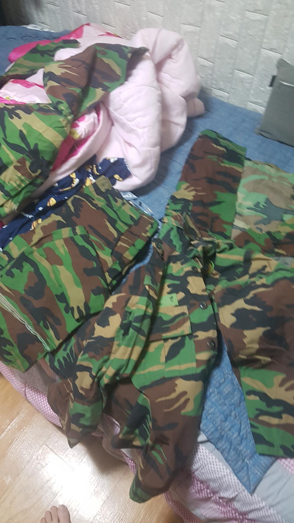 구형 군복 개구리전투복 2세트판매