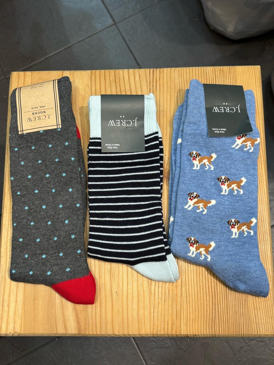 J.CREW 남성 패션양말 / 새상품 3켤레 택포 패션의완성