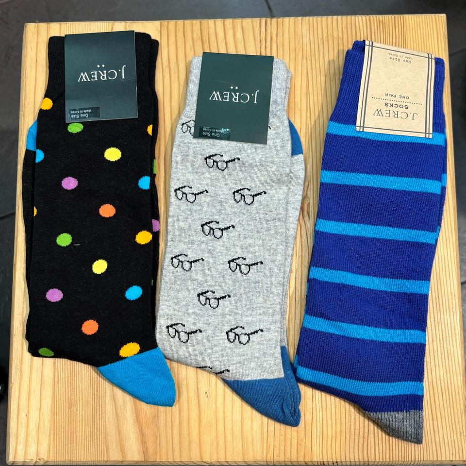 J.CREW 남성 패션양말 / 새상품 3켤레 택포 패션의완성