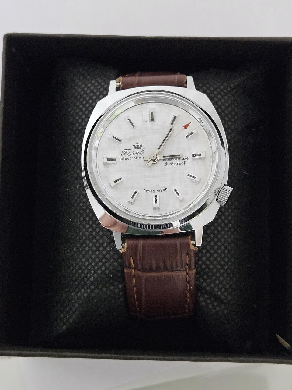 Ferel 남성용 수동태엽식 가죽시계/SWISS