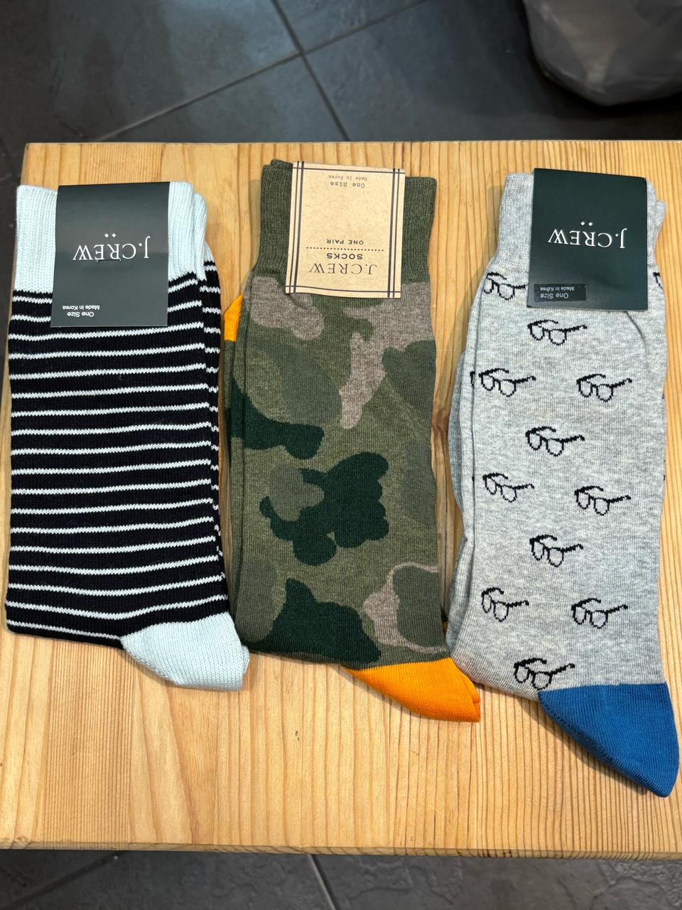 J.CREW 남성 패션양말 / 새상품 3켤레 택포
