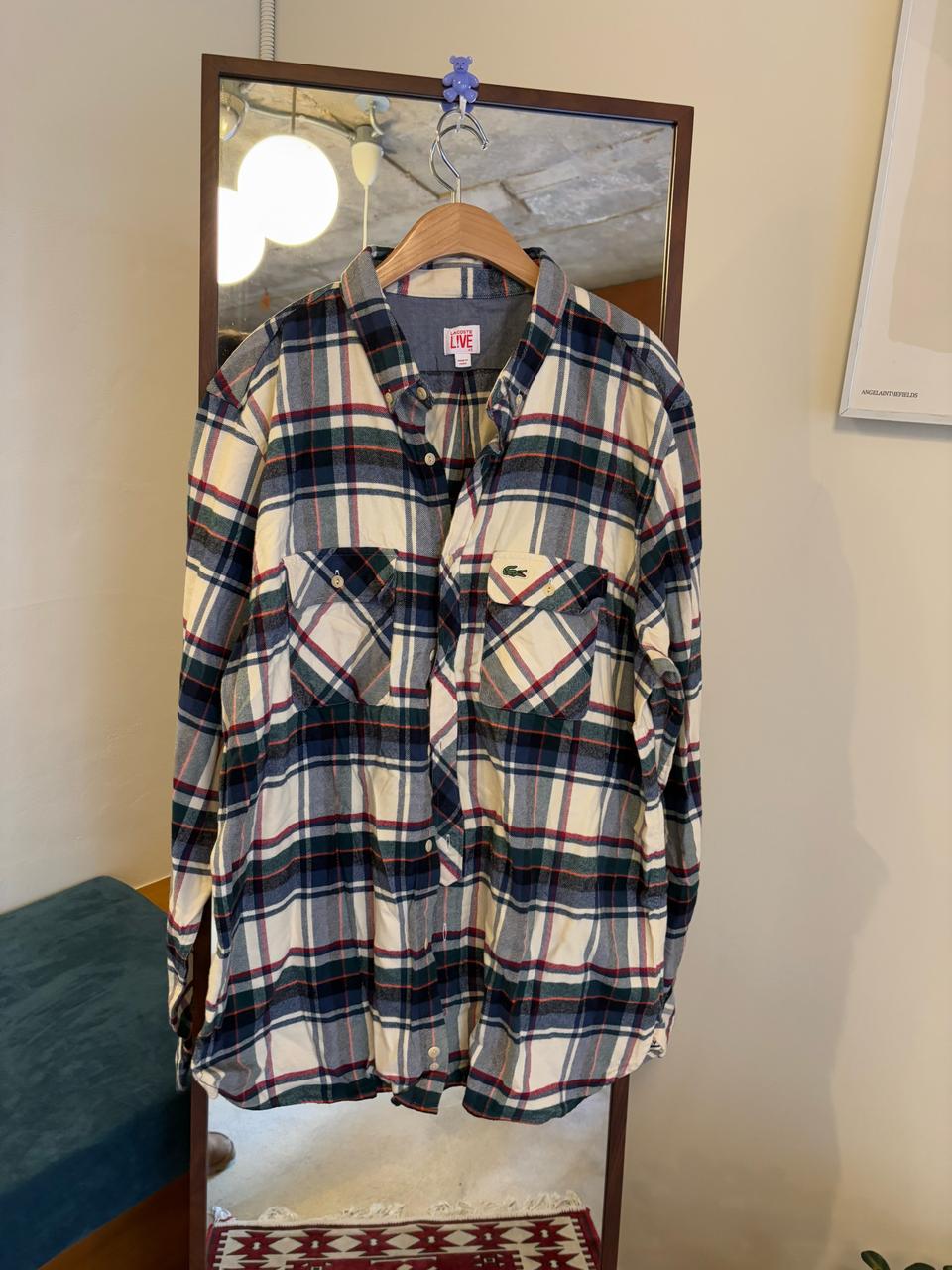 라코스테 체크 플란넬셔츠