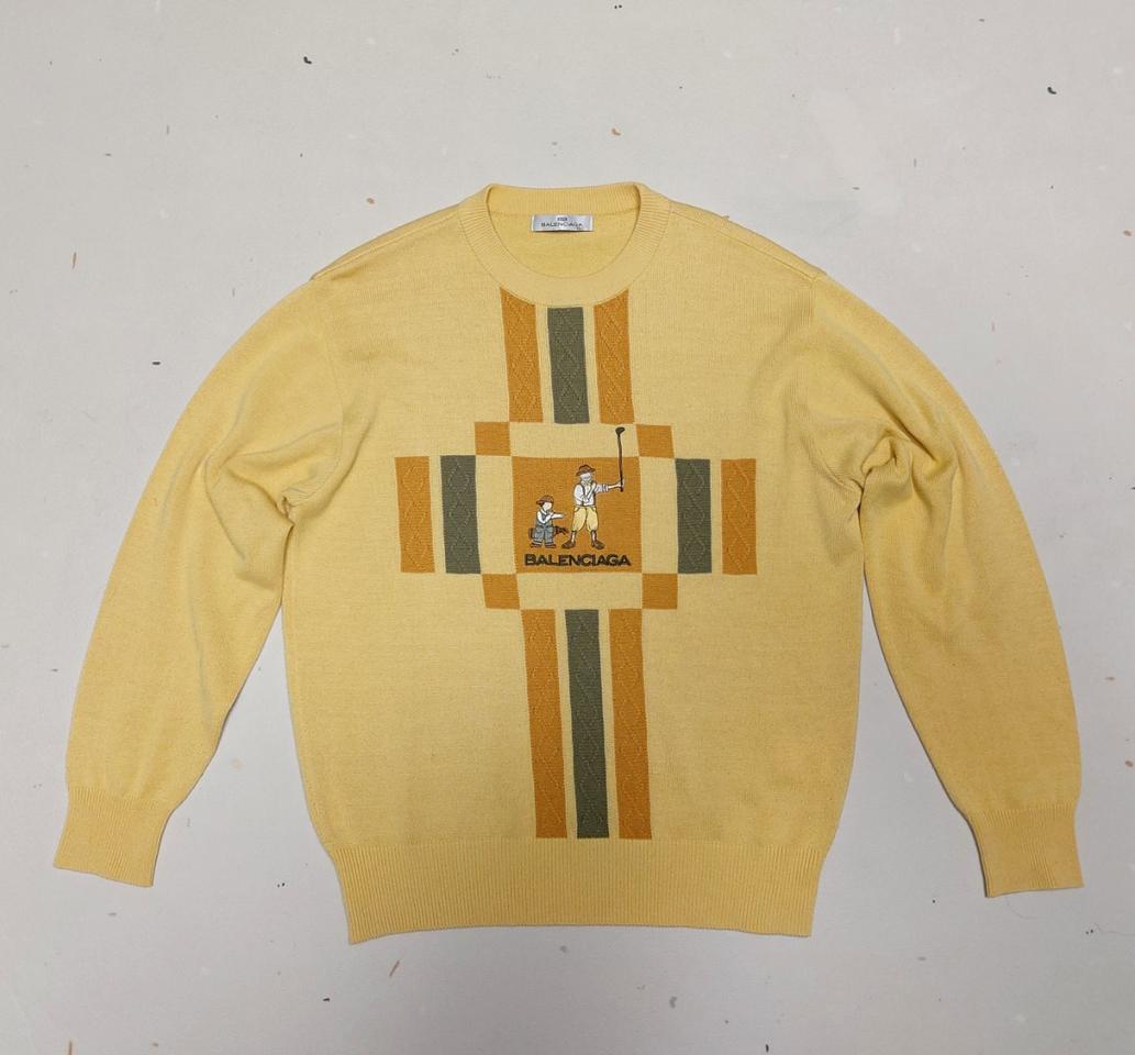 발렌시아가 골프니트95-100 라운드넥 골프웨어