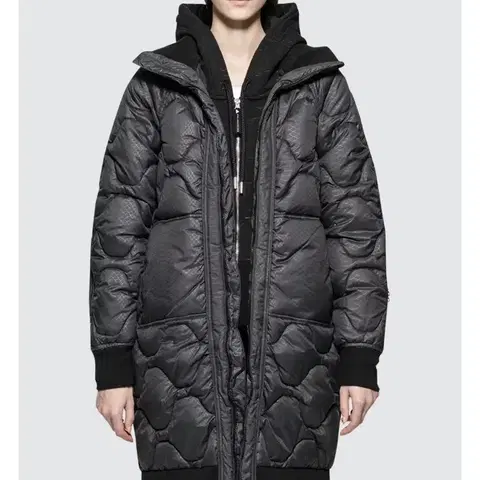 아디다스 스텔라맥카트니 롱패딩 블랙