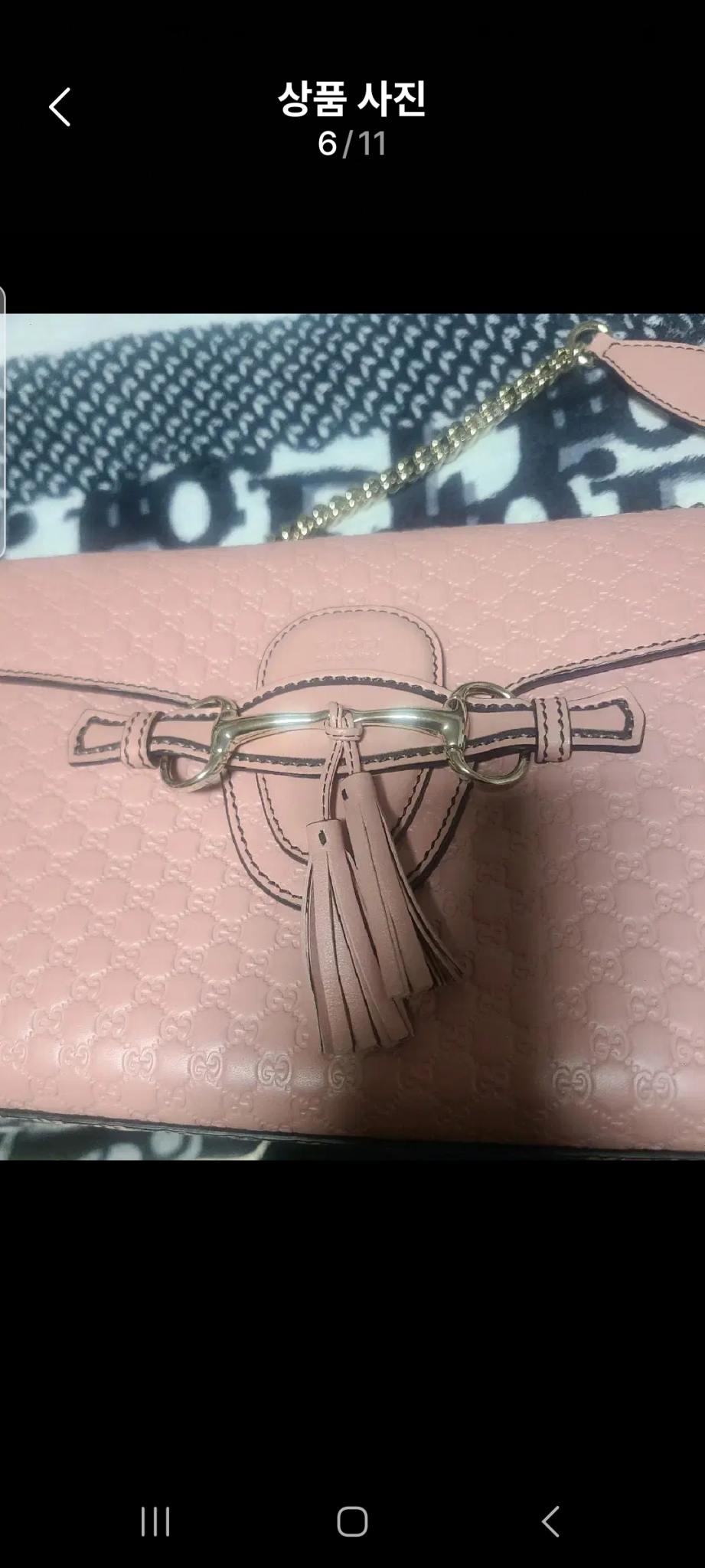 구찌핑크 숄더백  정품~