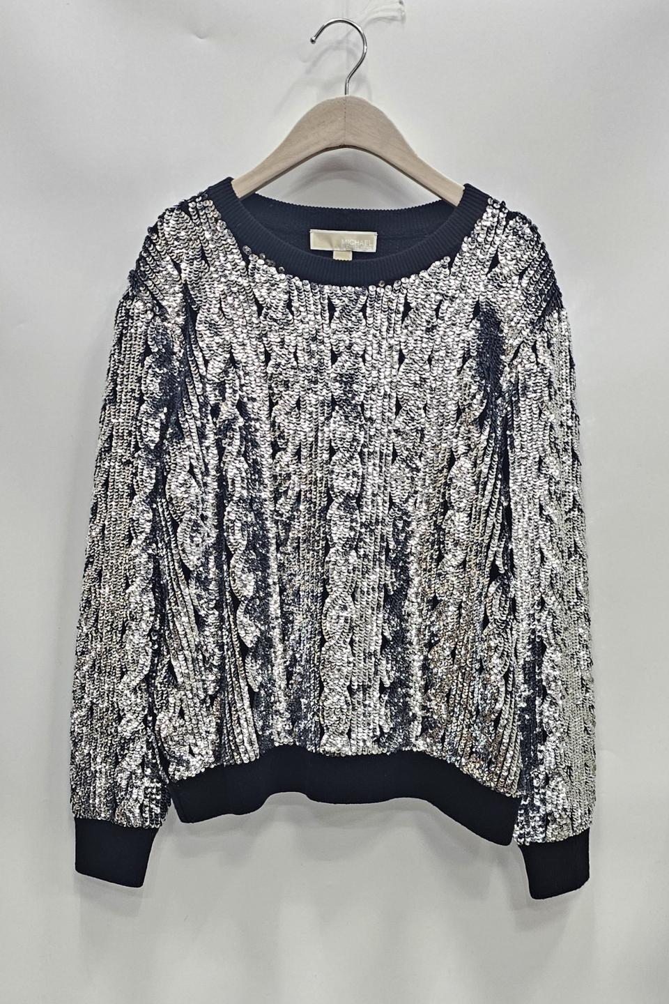 마이클코어스 시퀸 스웨터 스팽글 티셔츠