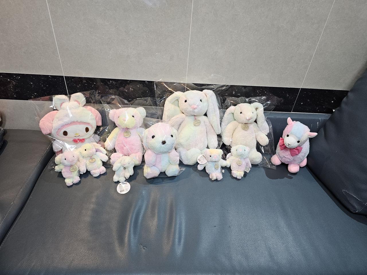오로라 곰인형 토끼인형 뭉뭉이 강아지 알파카 마이멜로디 인형 새거 팔아요