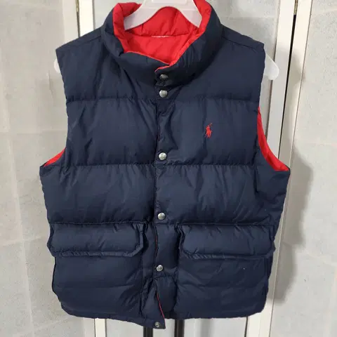 폴로키즈 폴로랄프로렌 아동패딩조끼M 10-12세 양면오리털조끼