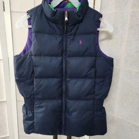 폴로키즈 폴로랄프로렌 여아패딩조끼8-10세 양면조끼 오리털조끼*