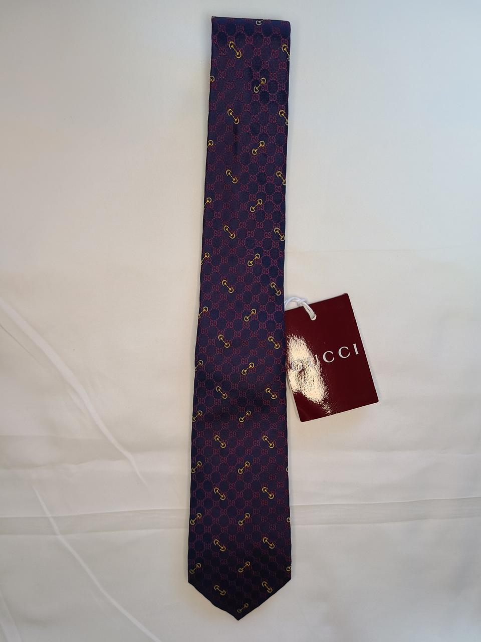 구찌 실크 자카드 넥타이