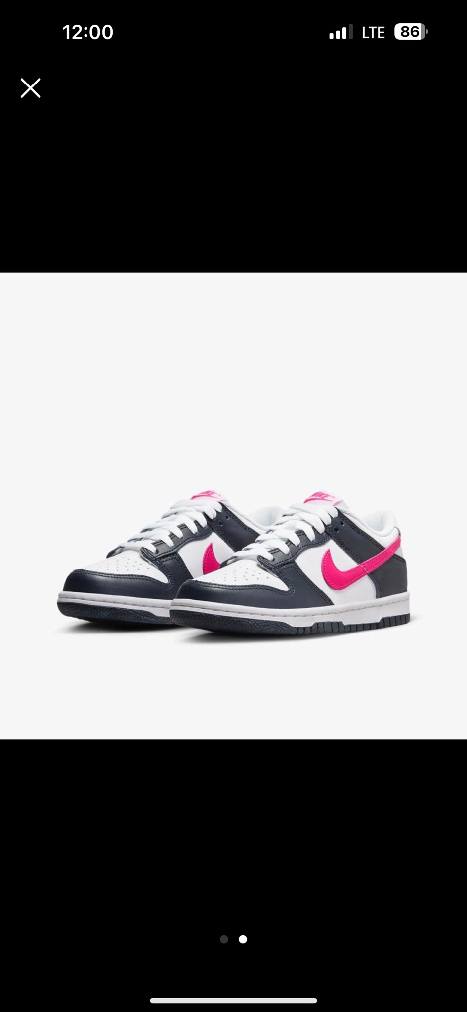 나이키 덩크 로우 다크 옵시디안 피어스 핑크230