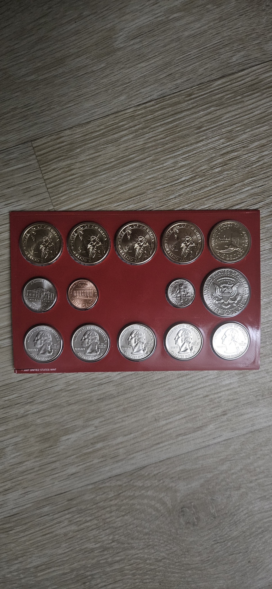 2007년 미국 주화 14종 민트세트