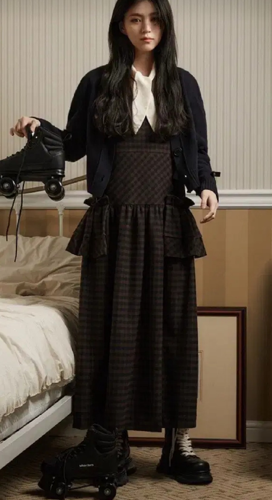 럭키슈에뜨 한소희 시어서커 원피스(36)