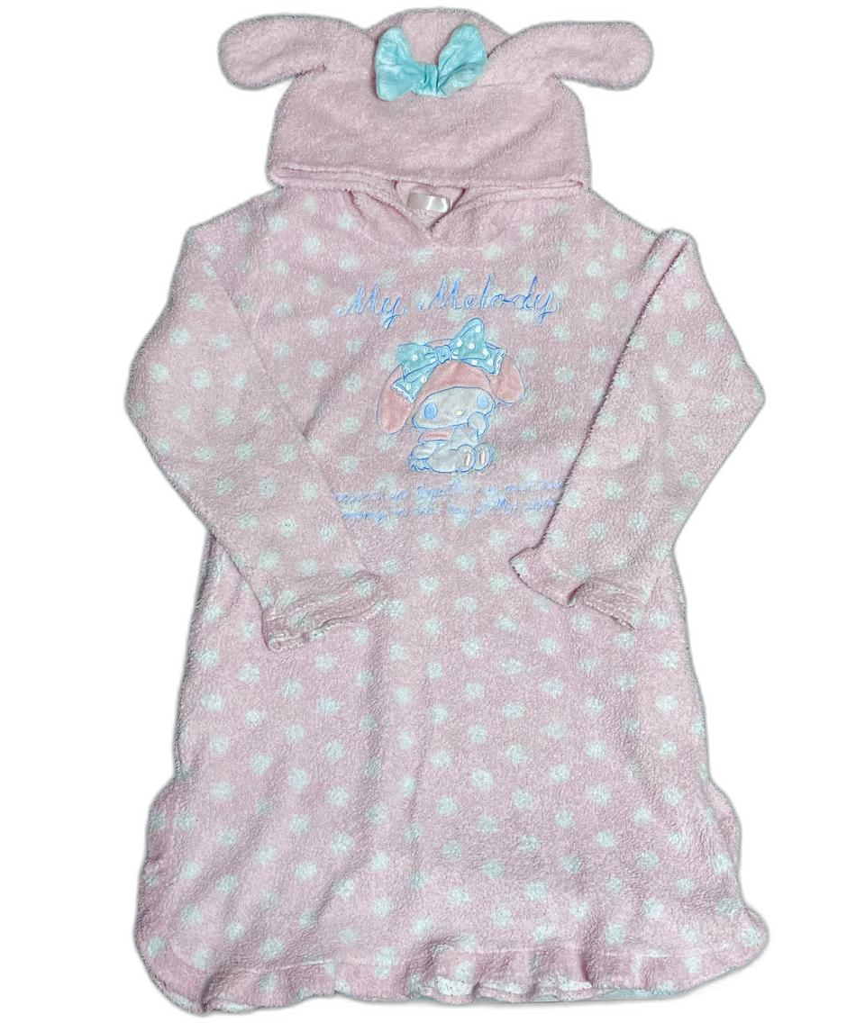 마이멜로디 마멜 후드 수면잠옷원피스 파자마 홈웨어 룸웨어 갸루 산리오