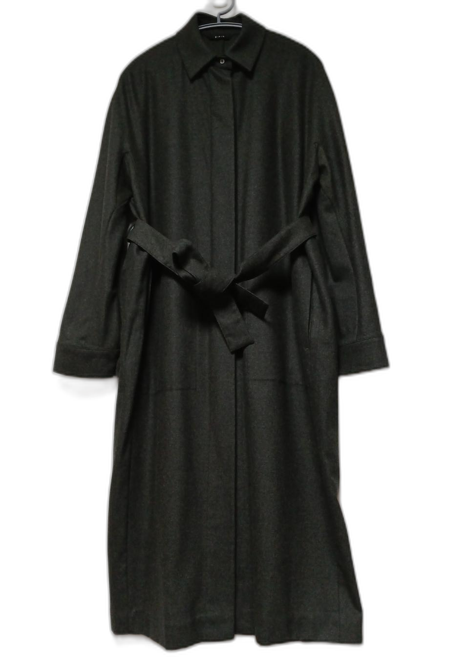 미사용 E-RIN 롱셔츠스타일 자켓원피스