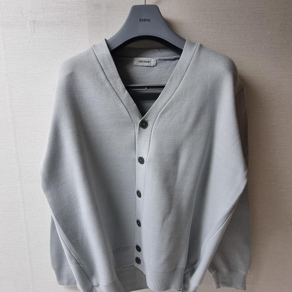 새상품 / 남자 가디건 탄탄한 싸임의 그레이블루 컬러 105