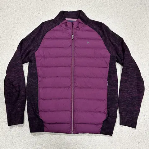 헤지스 골프 니트 집업 점퍼 100