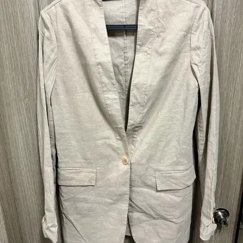 띠어리 린넨 자켓 여성 2