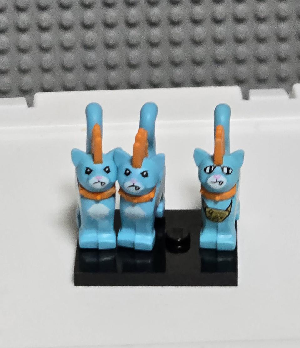 레고  몽키키드  펑크   고양이  미니피규어(정품)