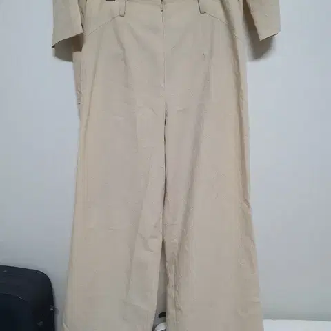 특별한 코트 + 와이드바지 투피스 세트