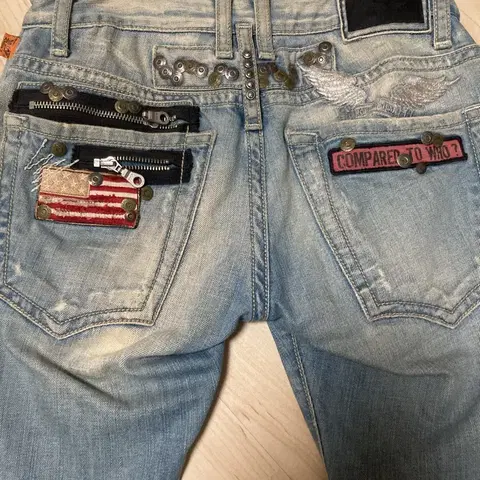 로빈스진 어메리카패치 30인치 청바지