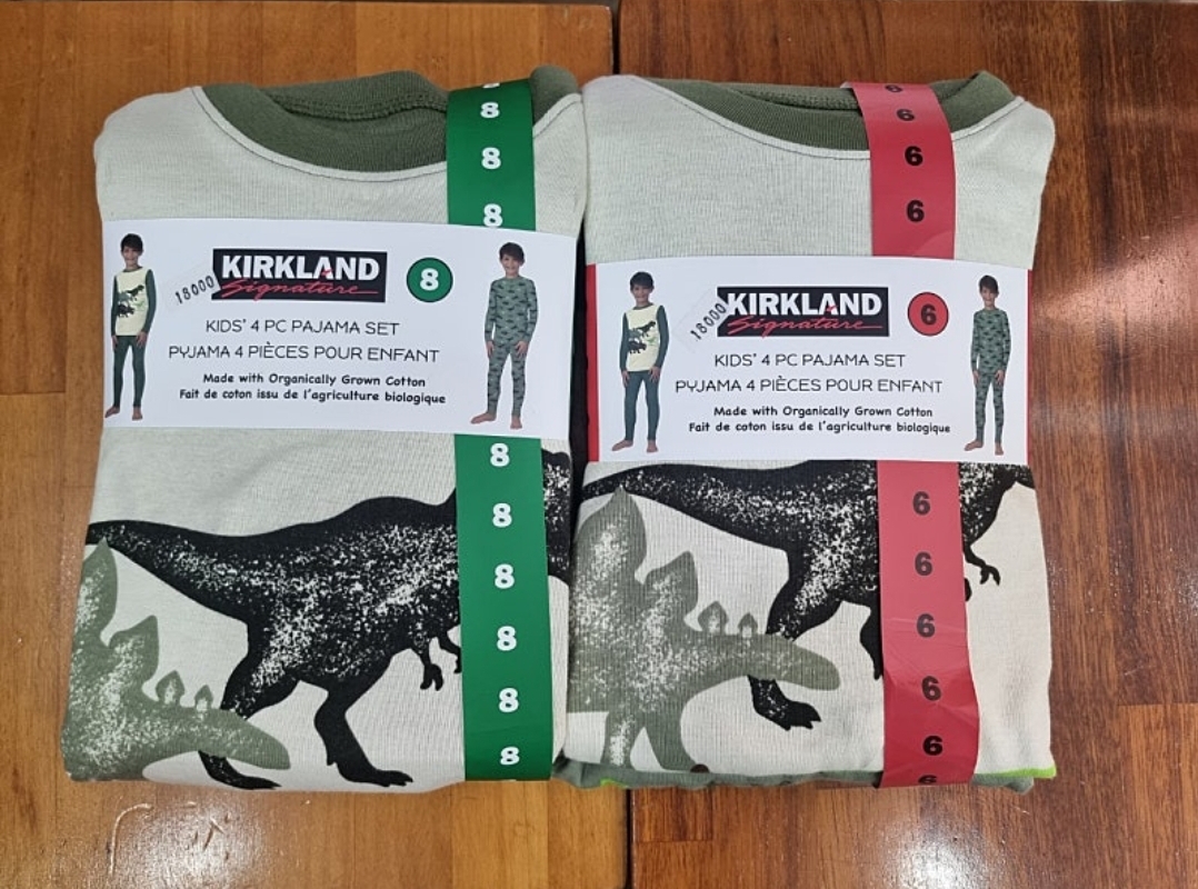 코스트코 커클랜드 아동 잠옷 세트 4P (남아 다이노)