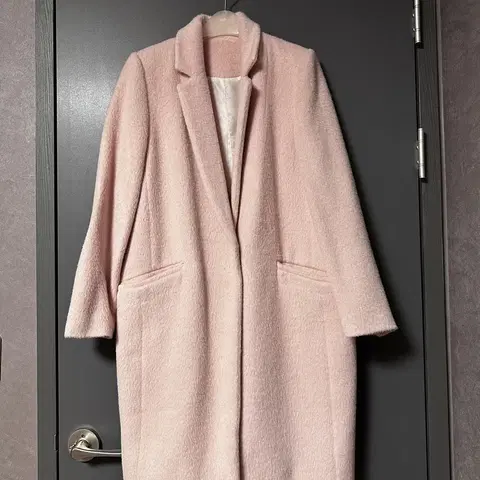 js뉴욕 앙고라혼방 롱코트