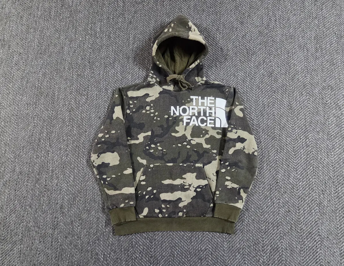 노스페이스 카모 후드티
