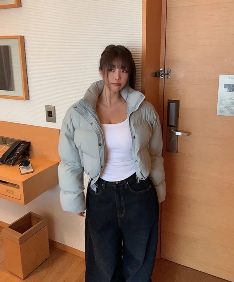 <새옷>15온스 크롭패딩_소라