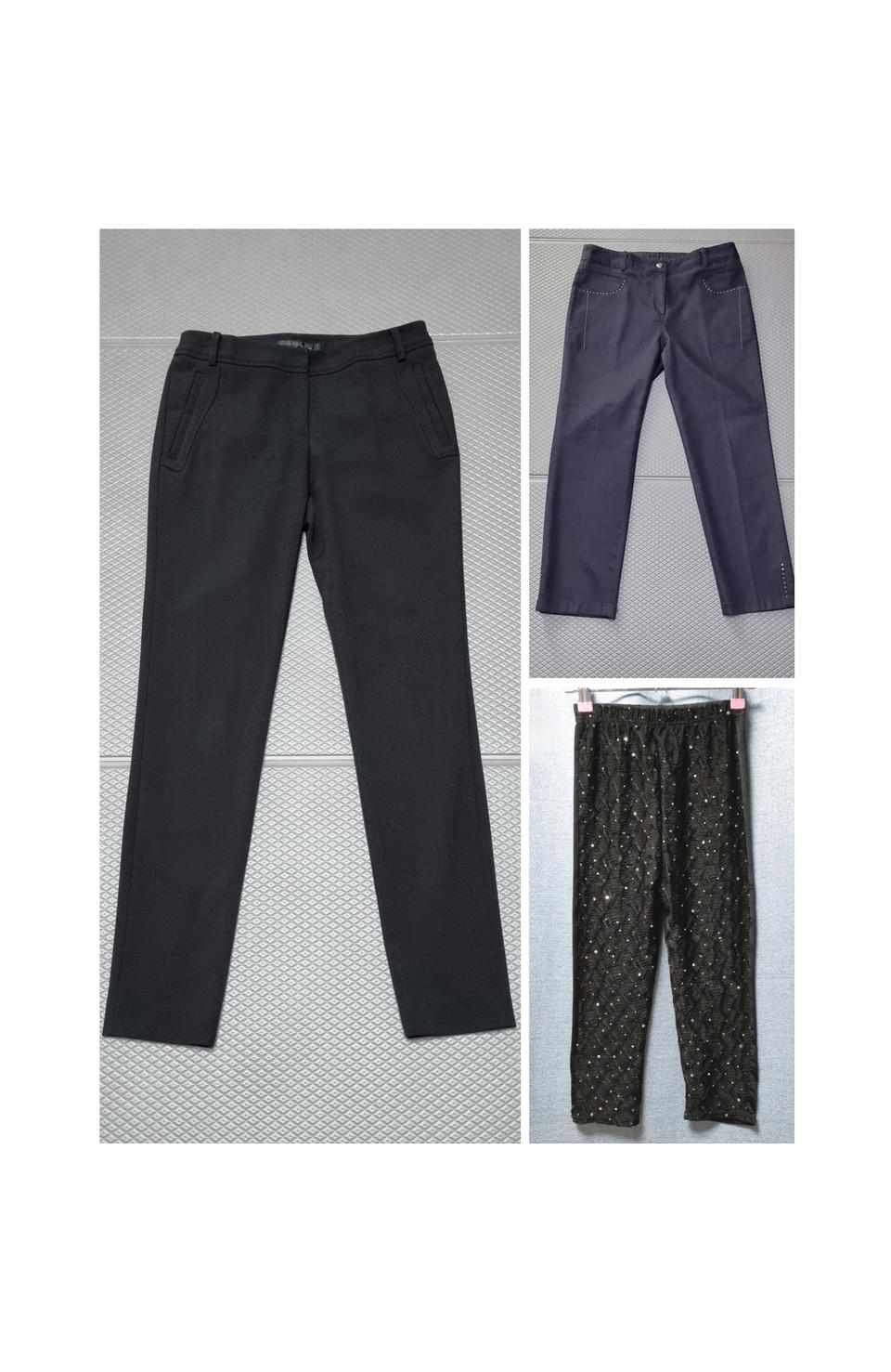 여성 바지 데님팬츠 쫄바지 3개