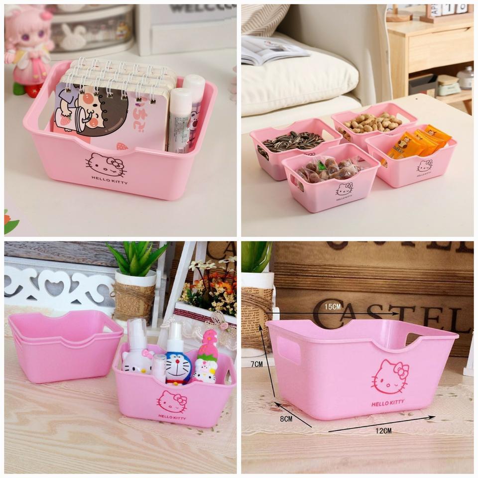 헬로키티 미니바구니 소품수납함 키티바구니 키티알약통 약통