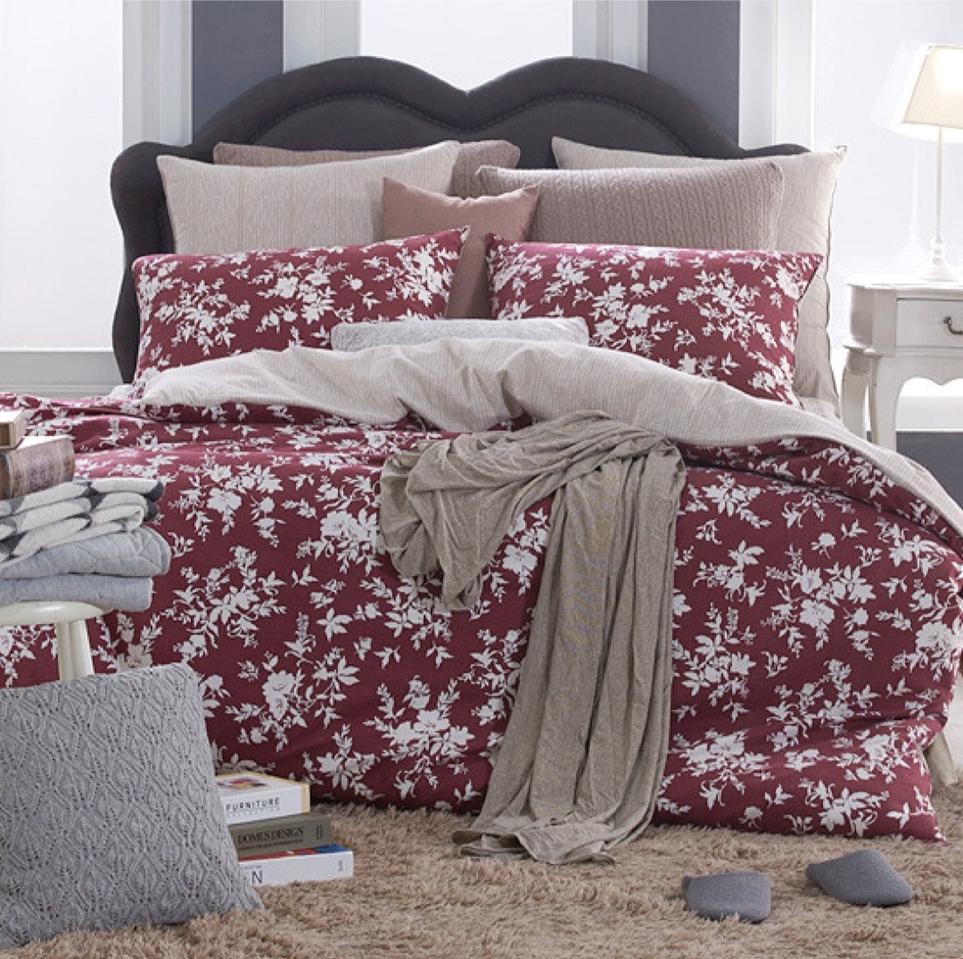 이브자리/리빙앤슬립 향균 면기모(이불커버+패드+베개커버2개)K침구세트