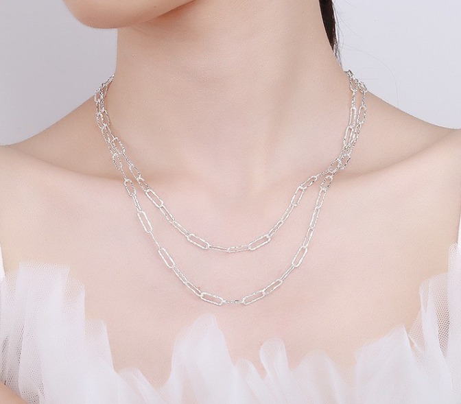 [정품] 유누서울 실버목걸이 / 로즈골드