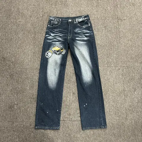 (32) 빈티지 스카잔 워싱 데님 팬츠