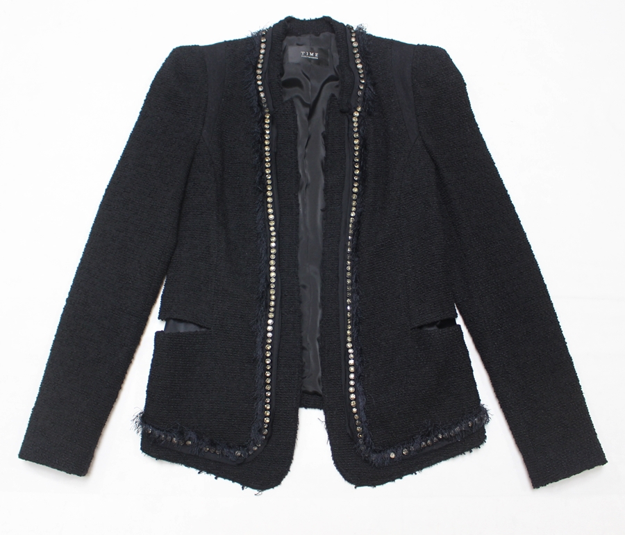 타임 82-94-160 모직 트위드 자켓 멋진스타일