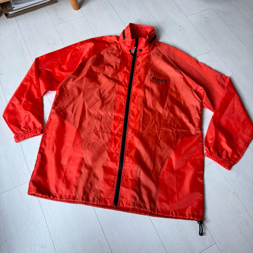 Hanes 헤인즈 레드오렌지 바람막이