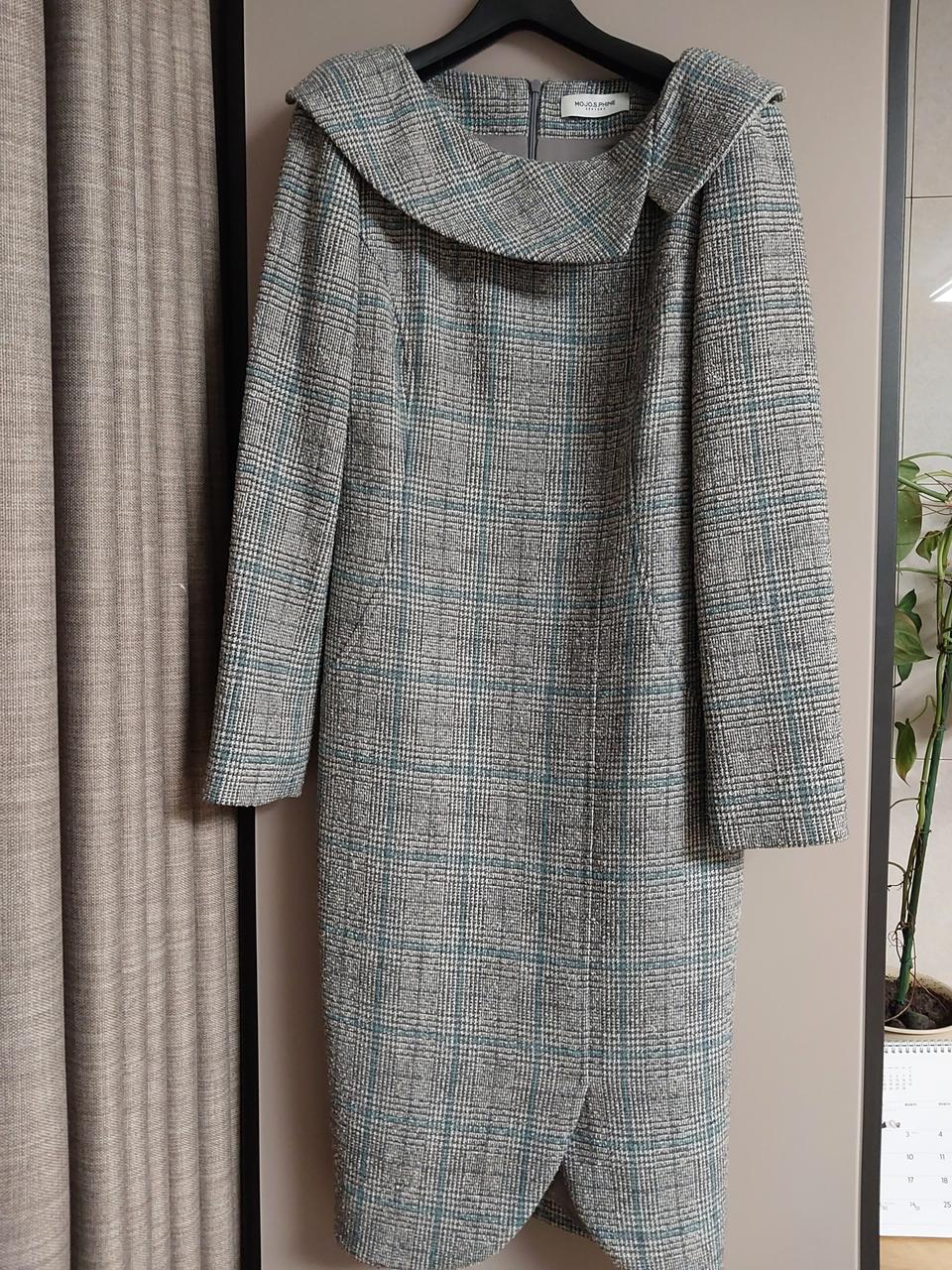 모조에스핀 체크 원피스