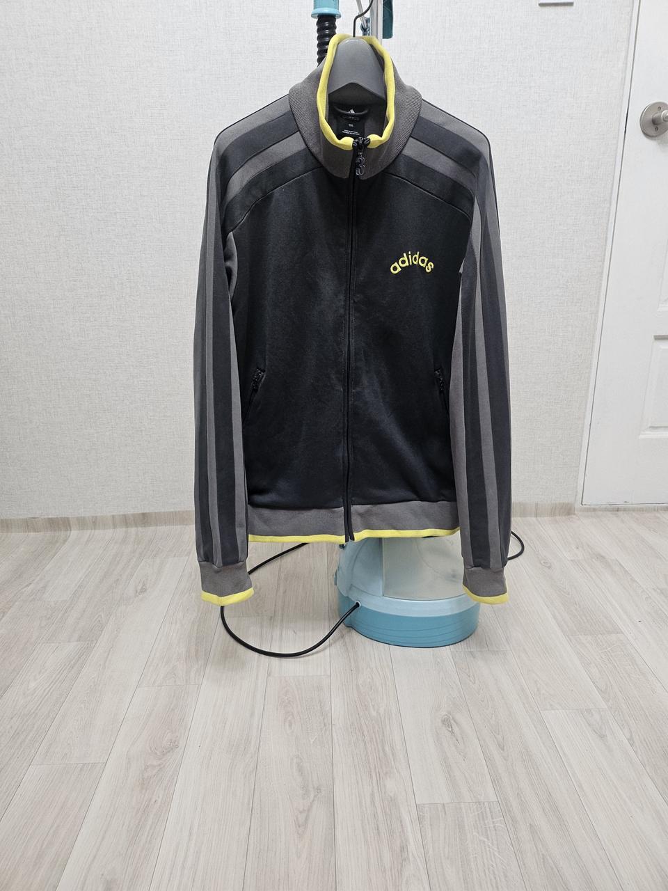 (105)XL ☆초희귀☆ 아디다스 에센셜 3스트라이프[그레이]트랙탑져지