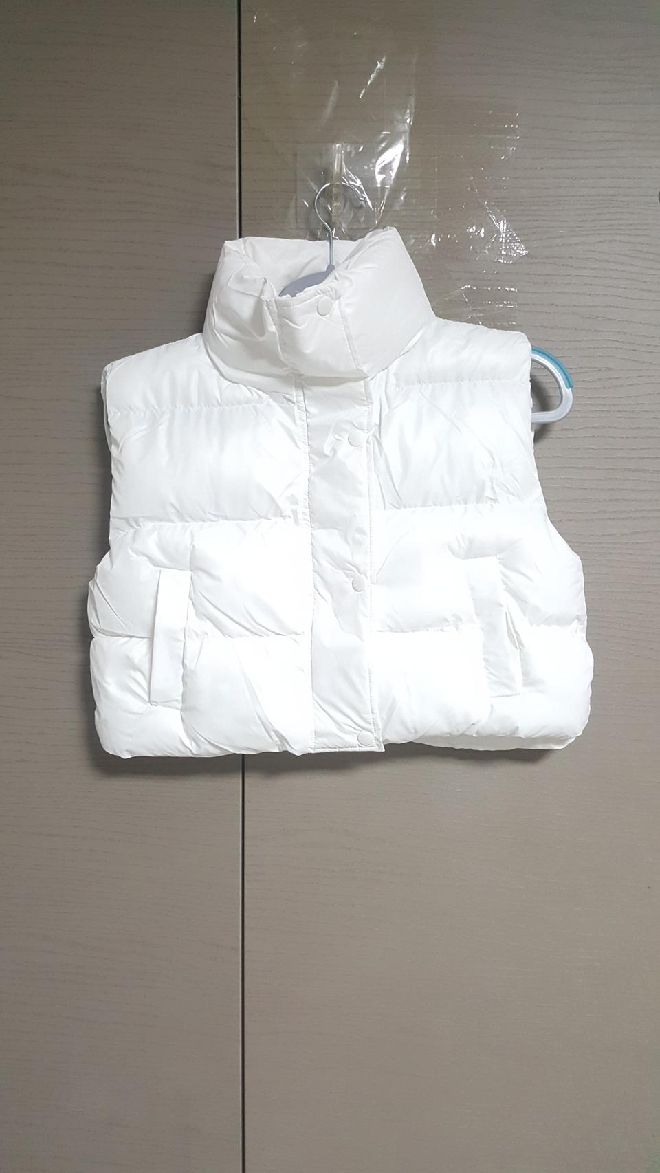 (새상품)크롭패딩베스트