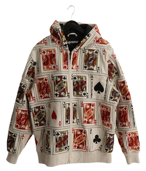 16FW 슈프림 레더 후드자켓