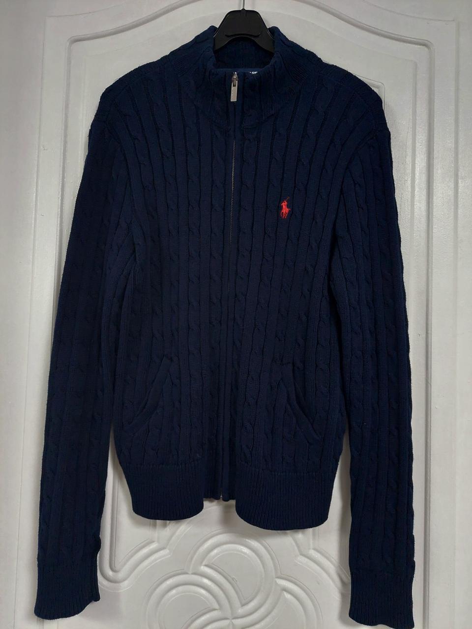 폴로랄프로렌 점퍼 가디건 꽈배기 니트 집업점퍼