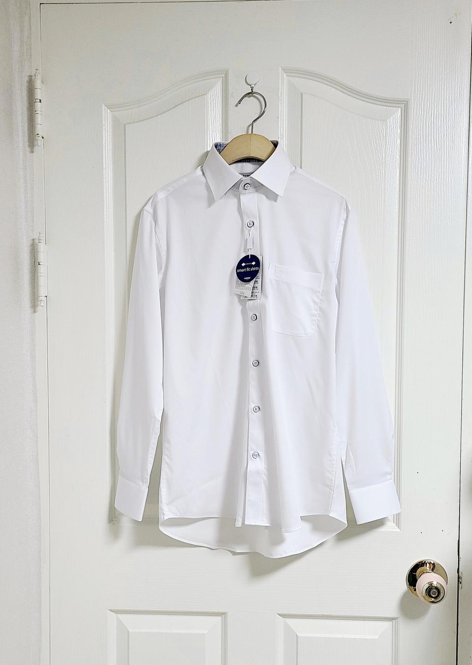 [새상품] 레노마 스마트핏 화이트 남성 긴팔 셔츠(95)