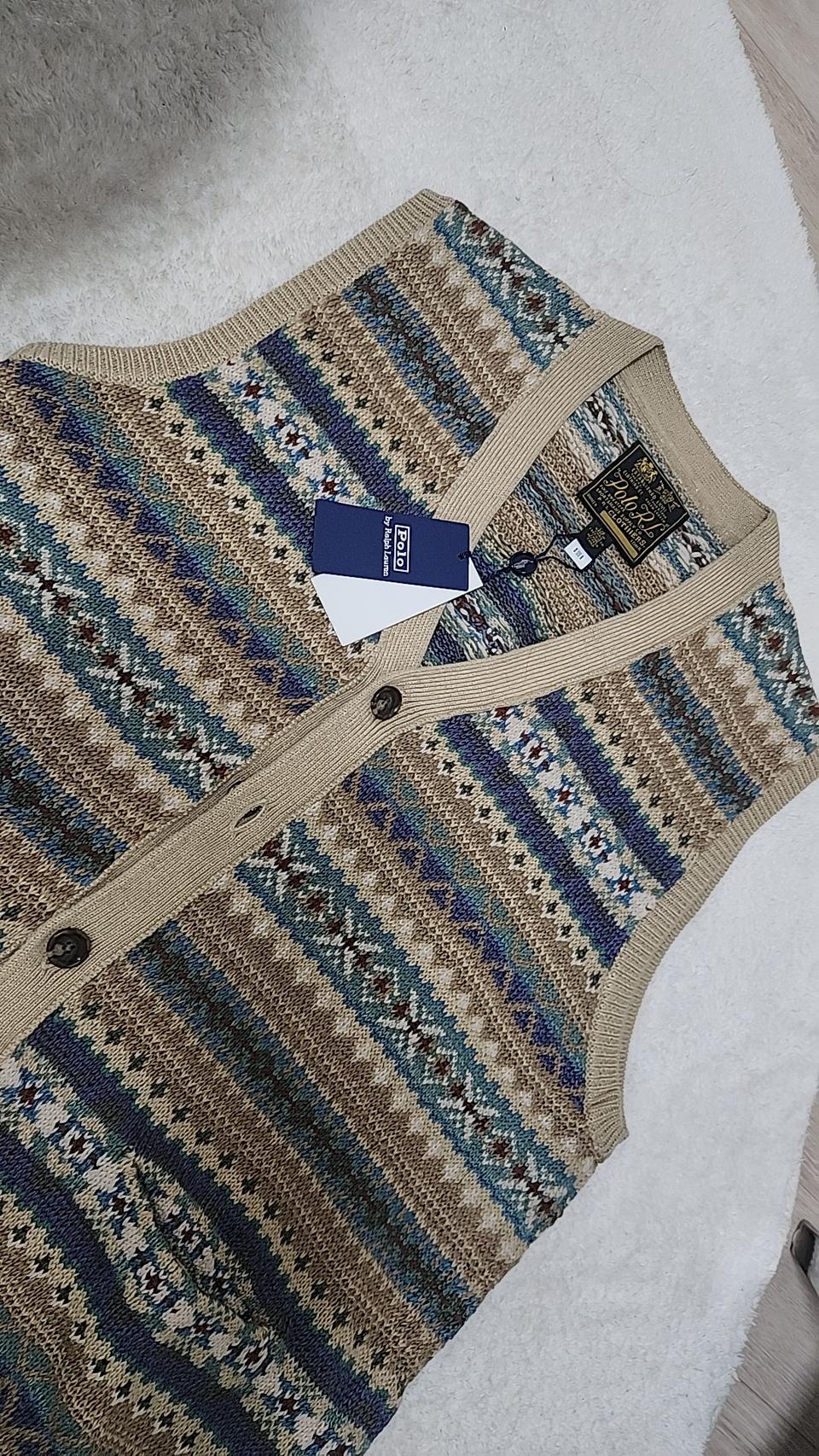 (새상품)폴로 페어아일 베스트 조끼