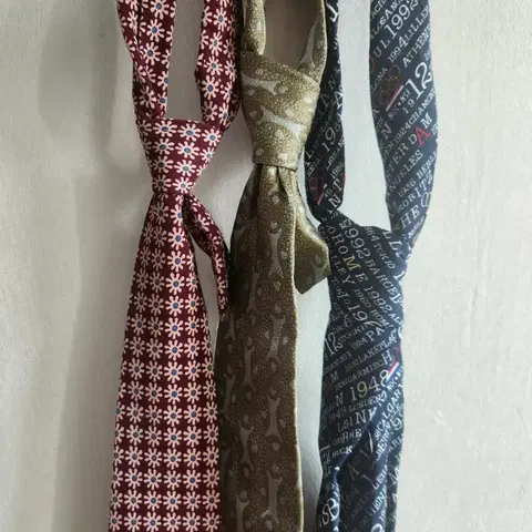 8~90년대 빈티지 넥타이 3종 일괄