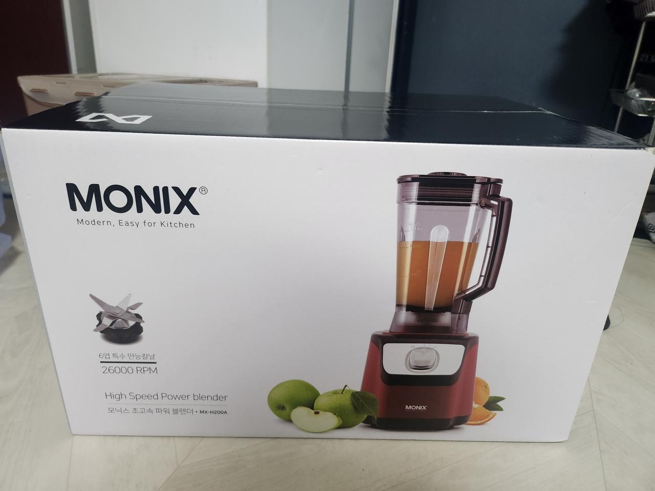 (새제품)모닉스 초고속 파워 블렌더 분쇄 믹서기 