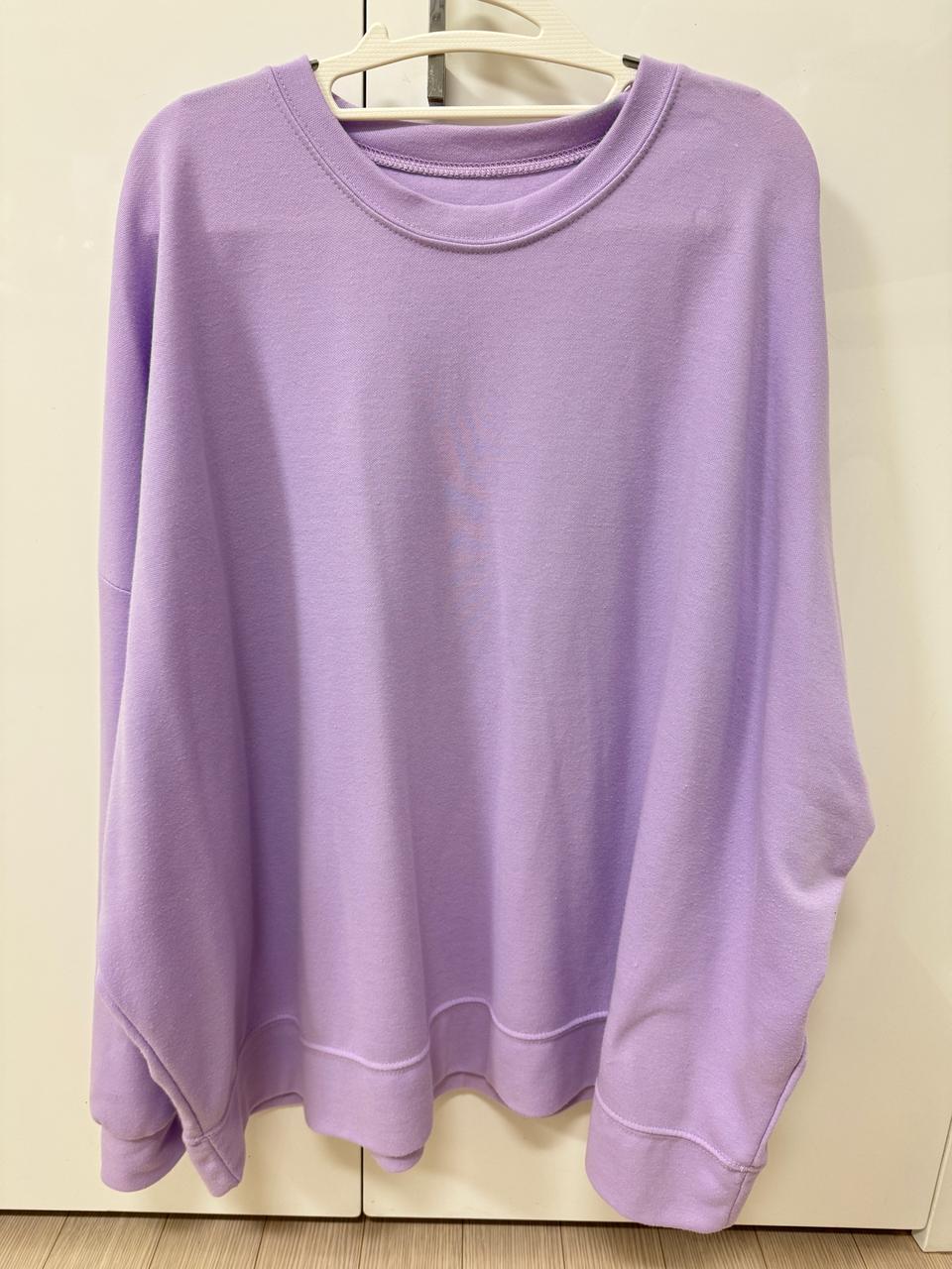 새상품 국산 파스텔톤 여성용 오버핏 박시핏 긴팔티 롱티 맨투맨