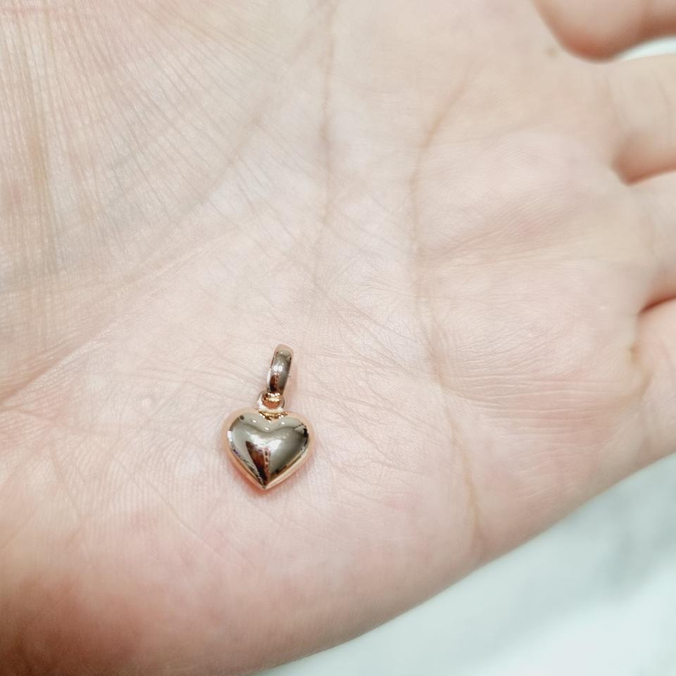 14k통통 하트 미니 펜던트 새상품(체인제외)