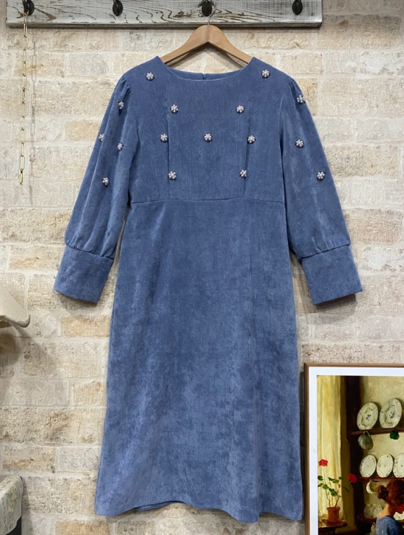 진주장식 코듀로이원피스^^