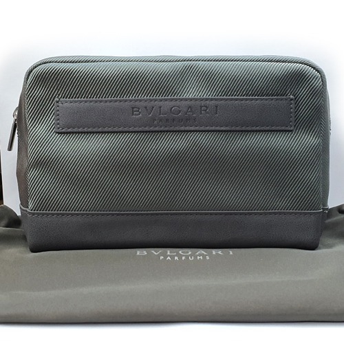 [정품/남자파우치] 불가리 남자 파우치. 카키