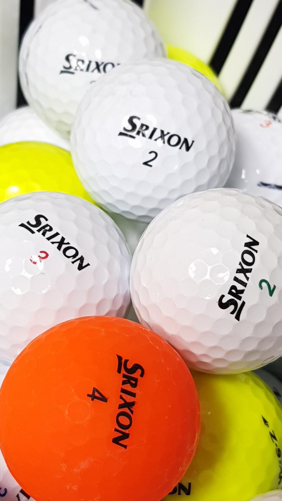 스릭슨 2-3-4피스혼합100개.골프공 로스트볼